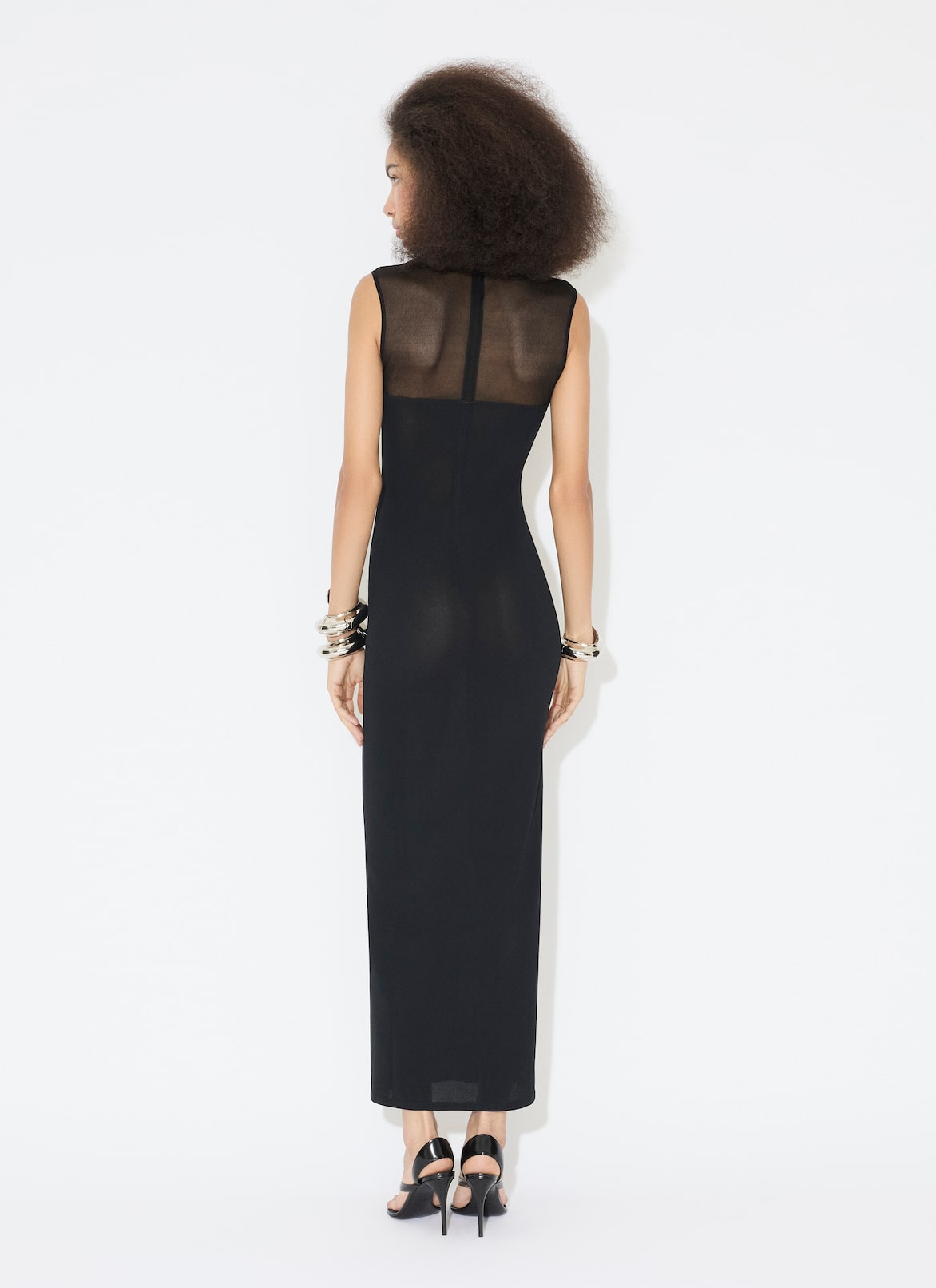 KNIT MOLDED BODYCON DRESS ALAÏA BLACK KNIT MOLDED BODYCON DRESS